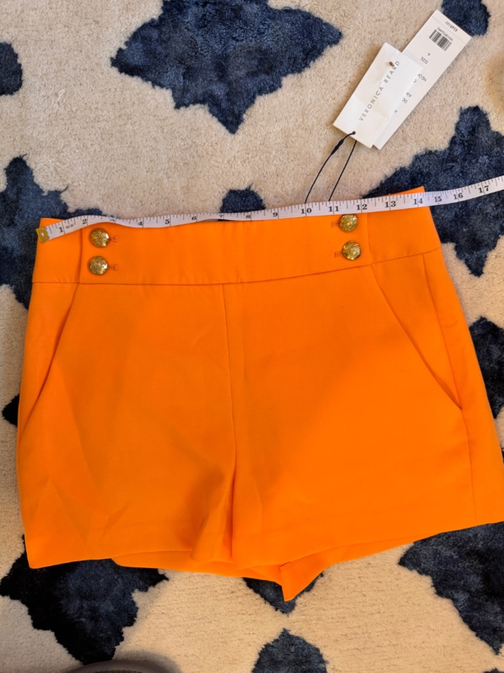 NWT Veronica Beard High-Waisted Kimm Sailor Short Extremely Rare Find! - Picture 8 of 11
